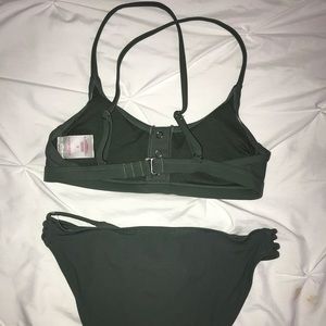 Two Piece Olive Green Bikini